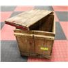 Image 1 : 1950'S NAIL HELD EGG WOOD CRATE WITH LID