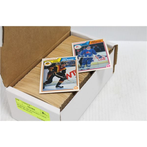 HI GRADE 1983-84 HOCKEY CARDS APPR. 400 ESTATE
