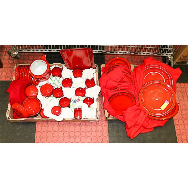 FLAMEFEST FLAME BY THOMAS ROSENTHAL DISH SET-