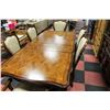 Image 8 : LARGE DINING ROOM TABLE WITH 6 MATCHING CHAIRS
