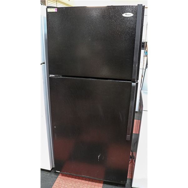 WHIRLPOOL BLACK FRIDGE 17 CU FT