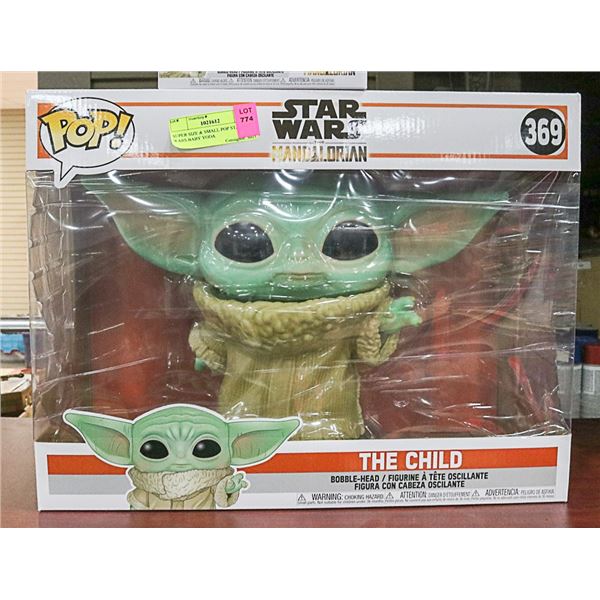 SUPER SIZE & SMALL POP STAR WARS BABY YODA