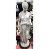 Image 1 : CONCRETE LADY GARDEN STATUE 40" TALL