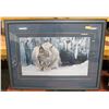 Image 1 : ROBERT BATEMAN DOZING LYNX LARGE DOUBLE MAT PRINT