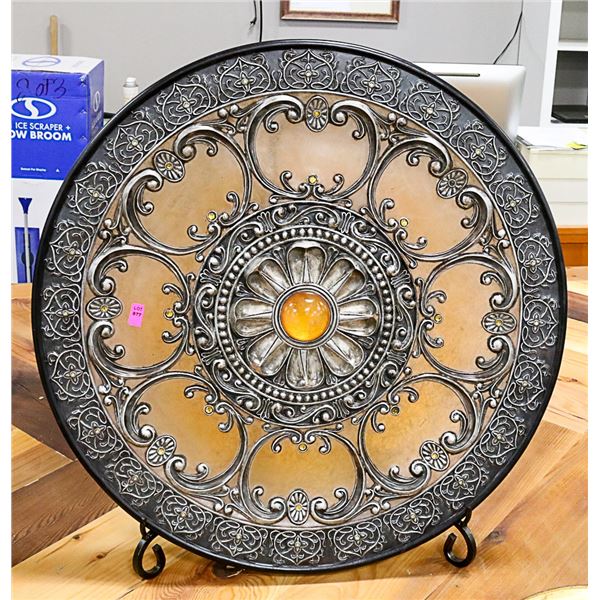 LARGE DECORATIVE PLATE WITH STAND