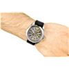 Image 4 : NEW DIESEL 46MM GREY DIAL LEATHER STRAP MSRP $220