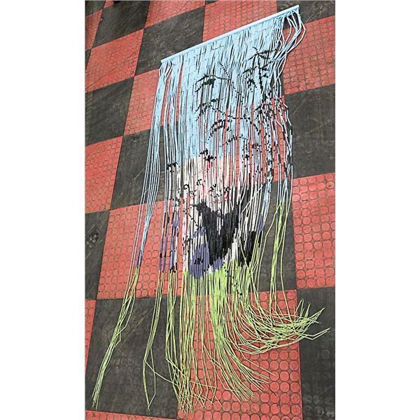 NEW BEADED CURTAIN / WALL HANGING WITH 2 PANDAS &