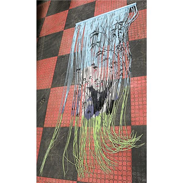 NEW BEADED CURTAIN / WALL HANGING WITH 2 PANDAS &