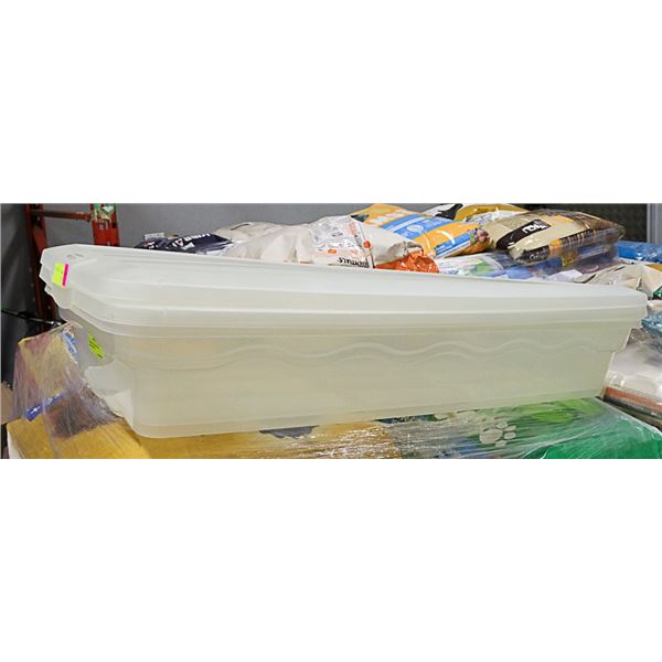 2 RUBBERMAID WRAP/CRAFT STORAGE BOXES