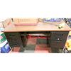 Image 1 : METAL & WOOD TONE OFFICE DESK