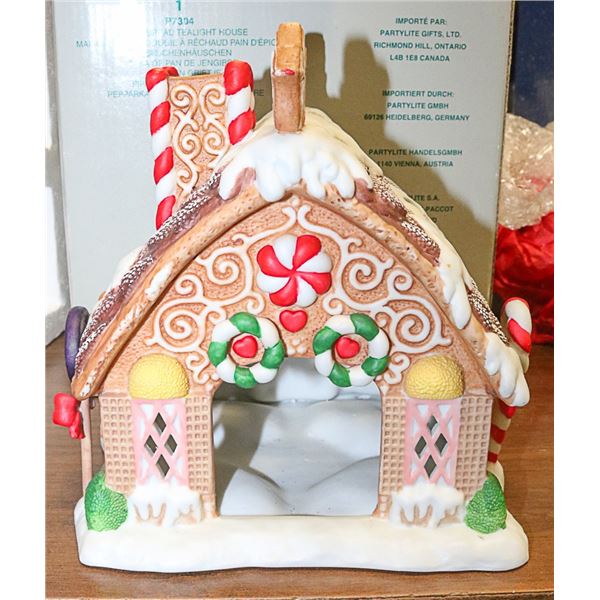 PARTYLITE GINGERBREAD TEA LIGHT HOUSE