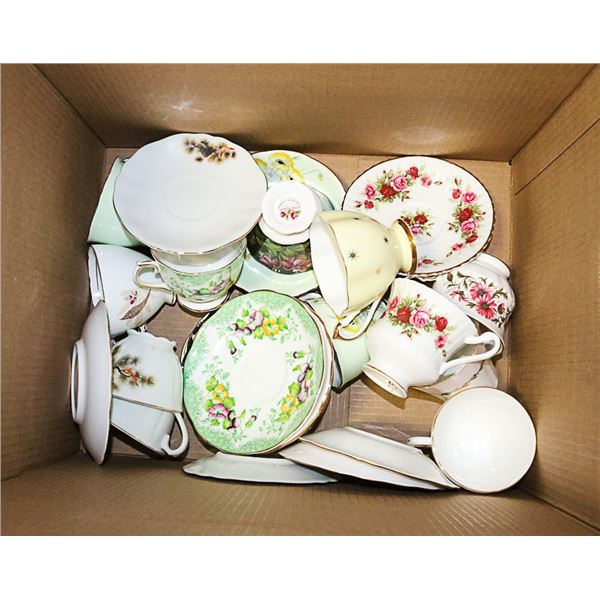 TEA CUP & SAUCER LOT
