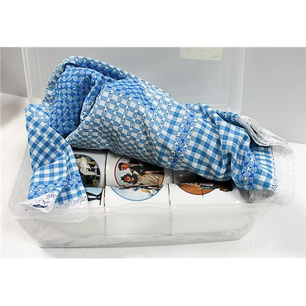 8 NORMAN ROCKWELL MUGS