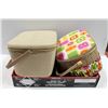 Image 1 : 2 SEWING BASKETS 1 NEW/1 USED