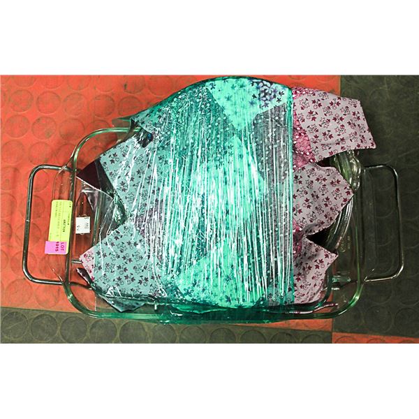 5PC CLEAR GLASS PYREX BAKEWARE