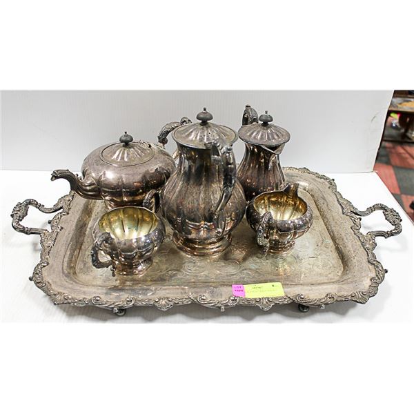 SILVER PLATED COFFEE/TEA SET