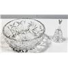 Image 1 : PINWHEEL CRYSTAL BOWL & BELL