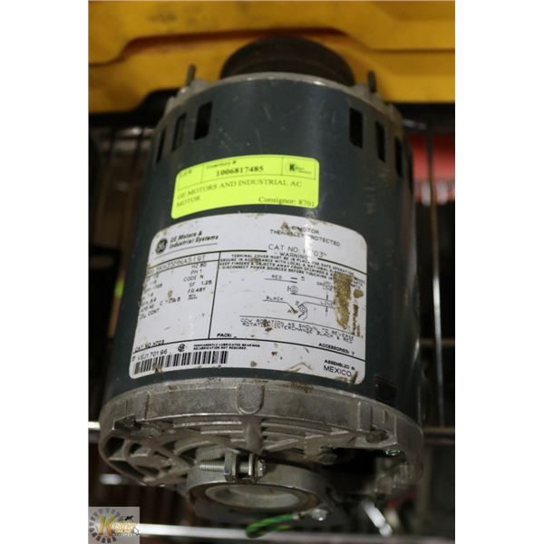 GE MOTORS AND INDUSTRIAL AC MOTOR