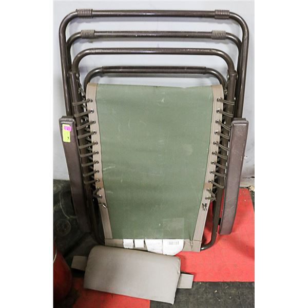 ZERO GRAVITY FOLD-AWAY PATIO LOUNGE CHAIR - DARK