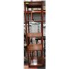 Image 1 : 6 FOOT TALL WOODEN DISPLAY SHELF