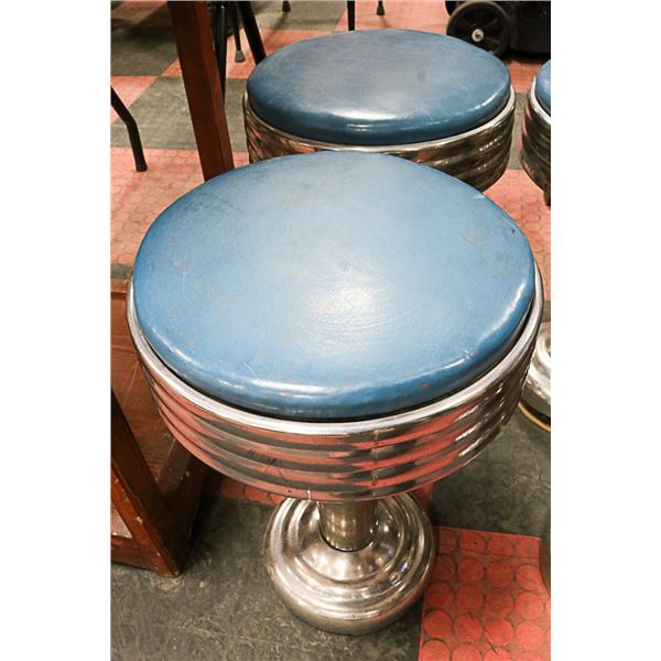 PAIR OF ANTIQUE ICE CREAM COUNTER STOOLS