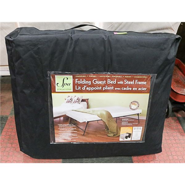 FOLDING GUEST BED WITH STEEL FRAME