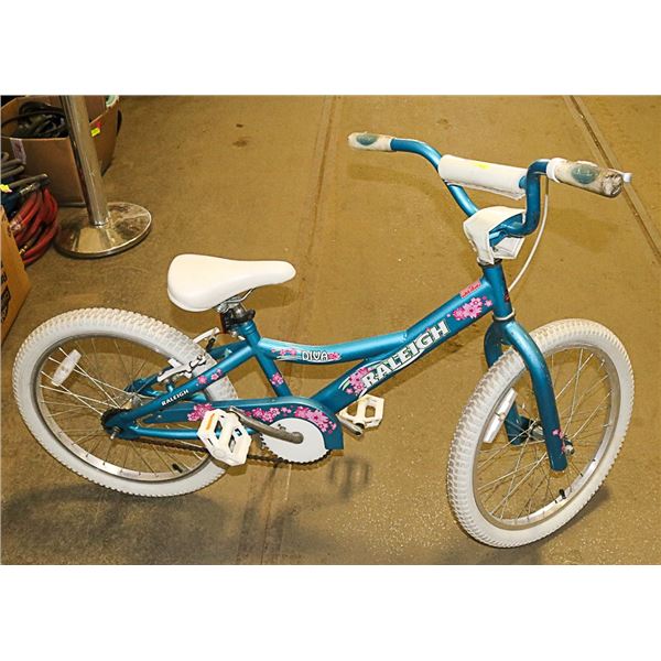 RALEIGH "DIVA" 20" GIRLS BICYCLE