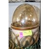 Image 1 : FLOWER POT & CLEAR CUT GLASS GLOBE