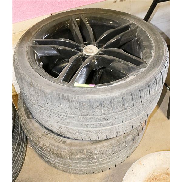 LOT OF 2 AUDI RIMS WITH 255/35R19 TIRES