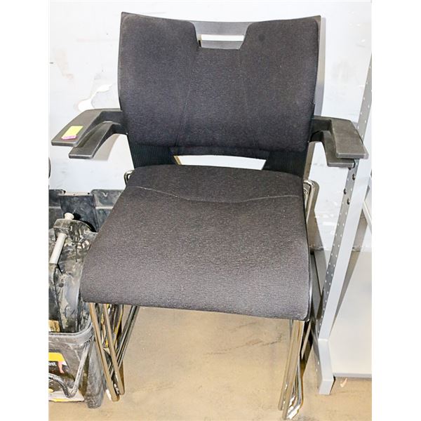 2 BLACK OFFICE CHAIRS