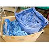 Image 1 : LARGE BOX WITH 6 LARGE AND MEDIUM SIZE TARPS - ALL