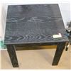 Image 1 : ESPRESSO BLACK WOOD GRAIN SIDE TABLE