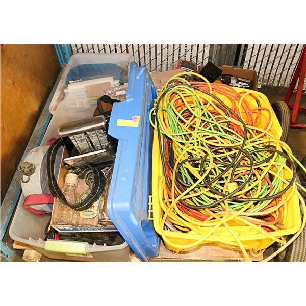 PALLET OF TOOL RELATED ITEMS- INCLUDING ESTWING