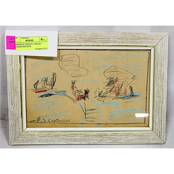 FREDERICK SIMPSON COBURN FRAMED DRAWING