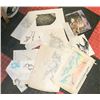 Image 1 : LOT OF 20 ASSORTED DRAWINGS
