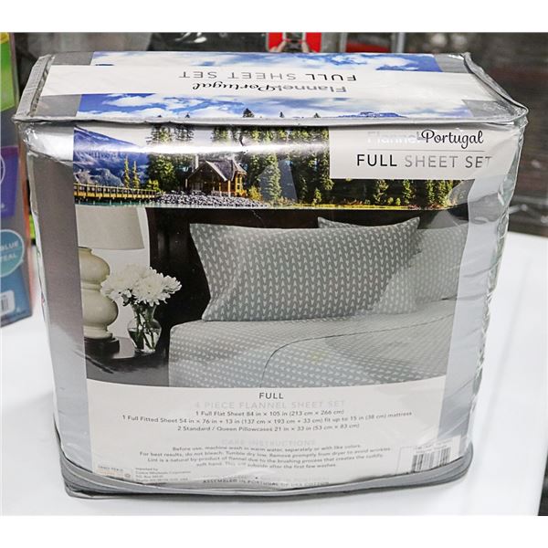 FLANNEL 4PC SHEET SET SIZE: FULL 100% COTTON