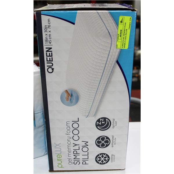 PURELUX GEL MEMORY FOAM SIPMPLY COOL PILLOW