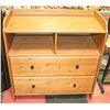 Image 1 : SOLID WOOD 2-DRAWER DRESSER OR CHANGE TABLE -
