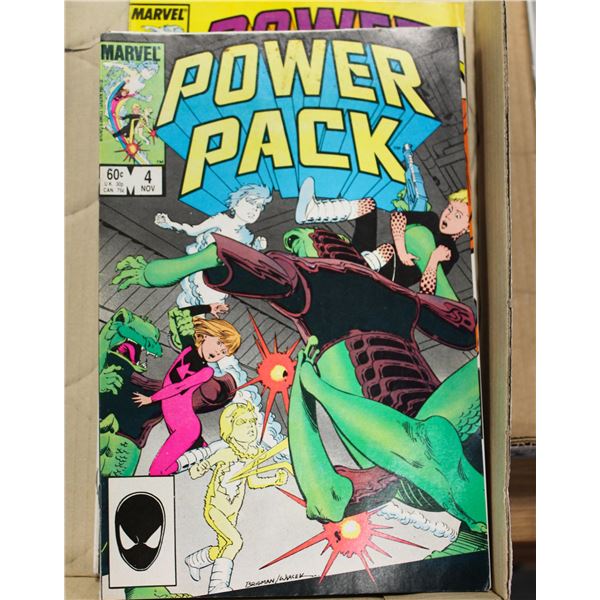BOX OF MARVEL POWER PACK COMICS