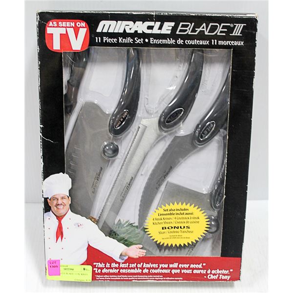 NEW MIRACLE BLADE 11 PC KNIFE SET