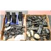Image 1 : 2 FLATS OF VINTAGE WALKIE TALKIES AND ACCESSORIES