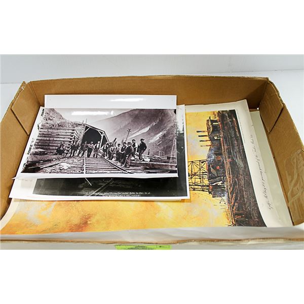 LOT OF REPRINT CNR PHOTOS, VINTAGE PRINTS AND MORE