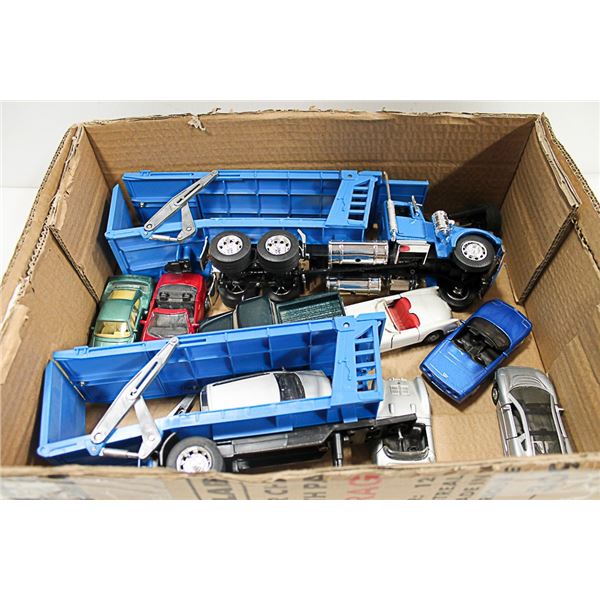 BOX TRUCK, TRAILER & CARS