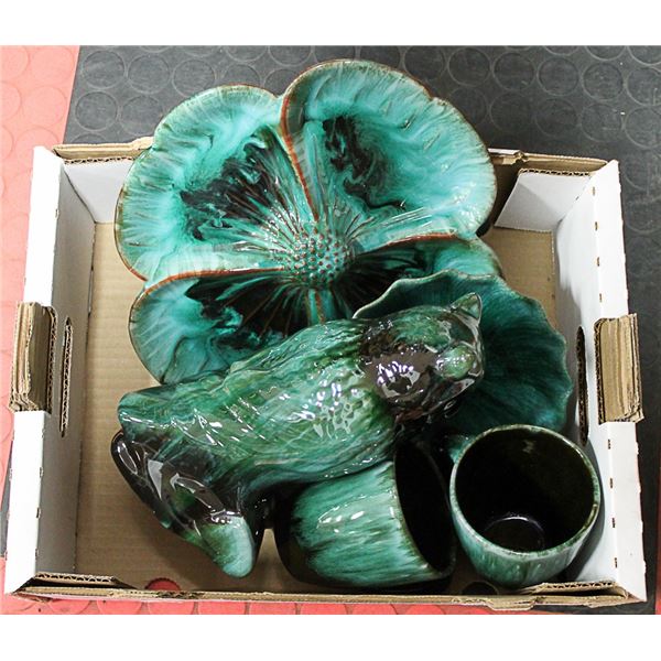 5 PIECES OF BLUE MOUNTAIN POTTERY