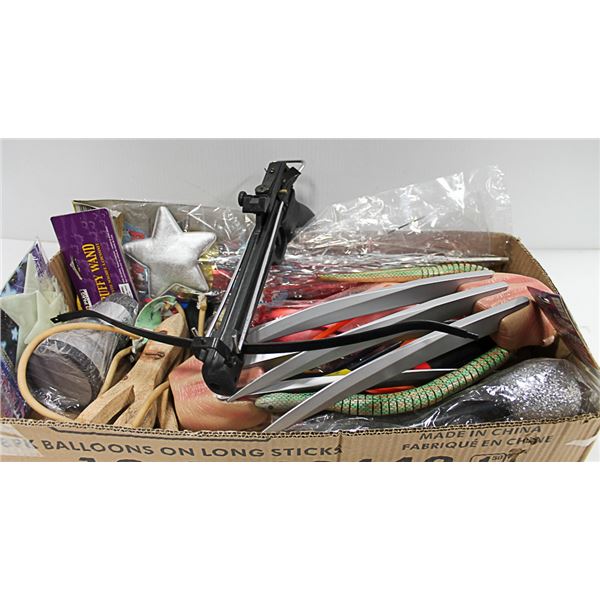 BOX NEW WOLVERINE CLAWS, FAKE HAND, CROSS BOW AND