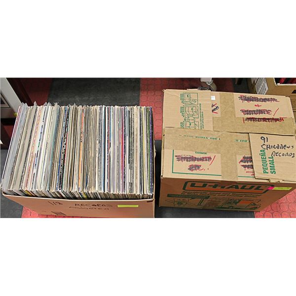 BOX WITH 91 CHILDRENS RECORDS