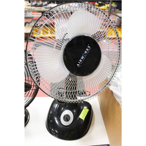 AIR WORKS 3 SPEED OSCILLATING FAN,WORKS GREAT
