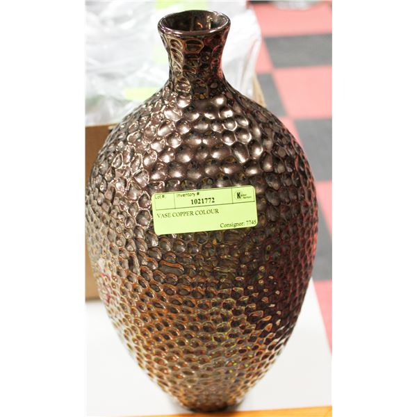 COPPER COLOUR VASE