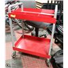 Image 1 : RED ROLLING UTILITY CART