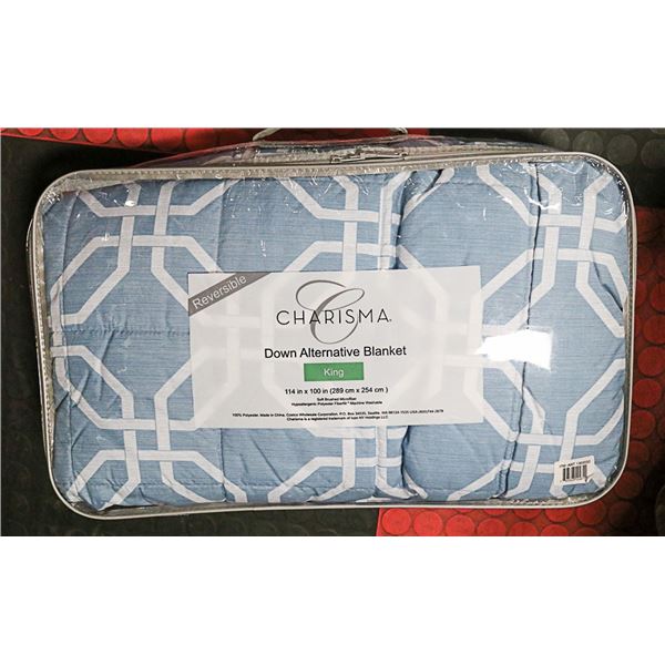 CHARISMA REVERSIBLE BLANKET SIZE: KING